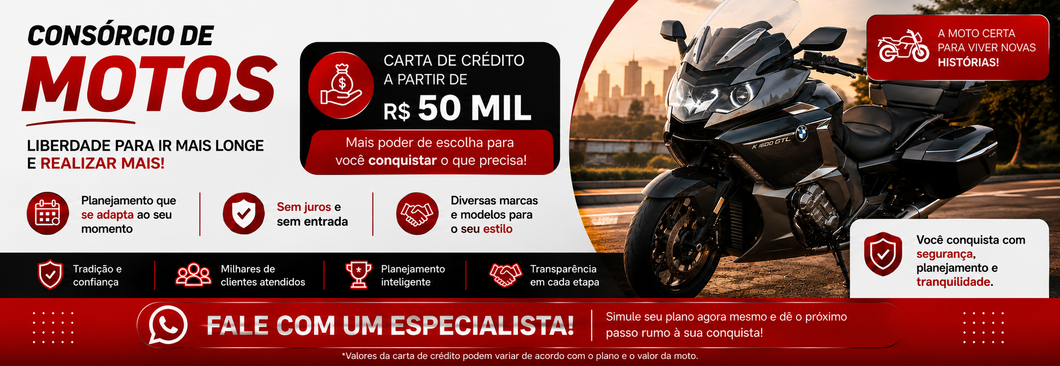 Consórcio para Motos