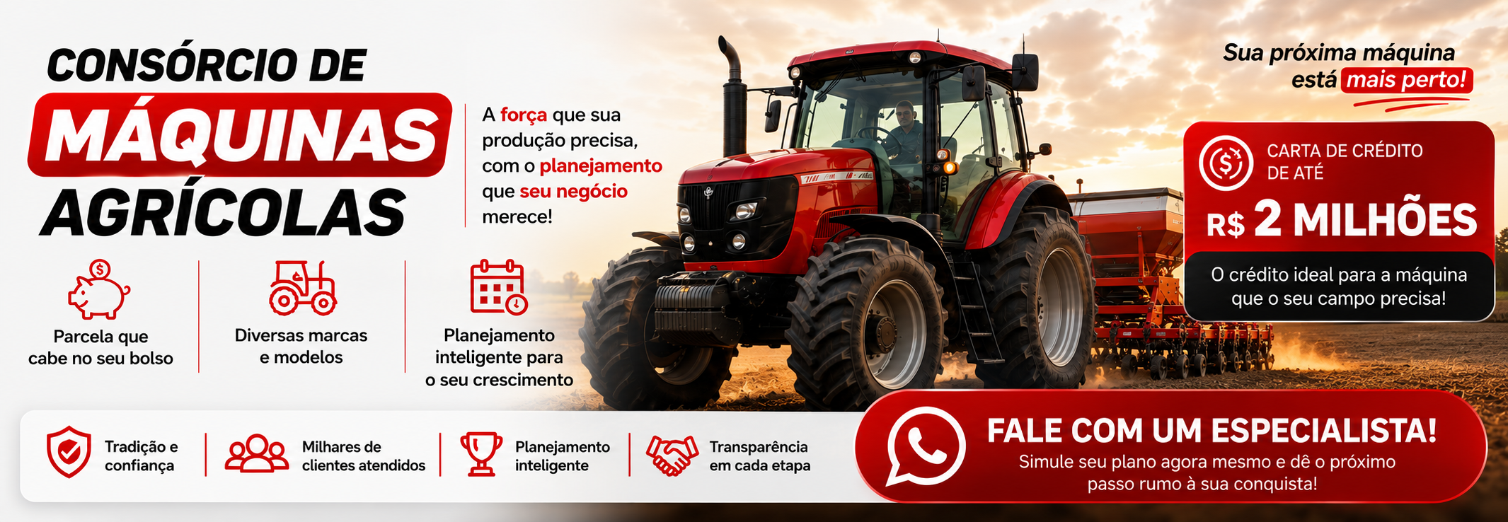 Consórcio para Máquinas Pesadas