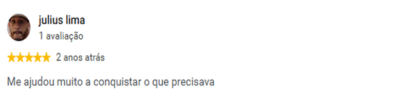 Avaliação de Julius no Google